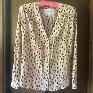 Amour Vert Kaya 100% Silk Blouse XS